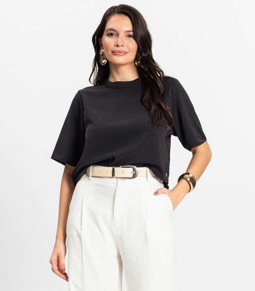 Image_Blusa Feminina em Twill Cey Rovitex Preto