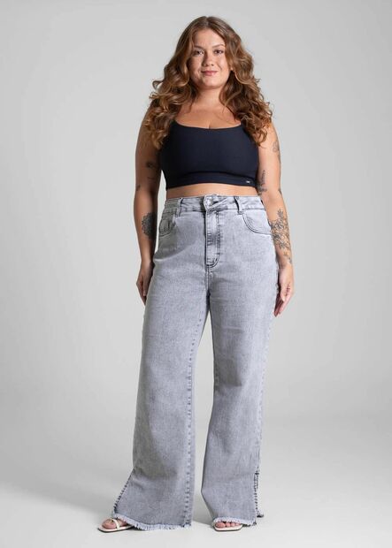 Calça Jeans Sawary Wide Leg - 282806
