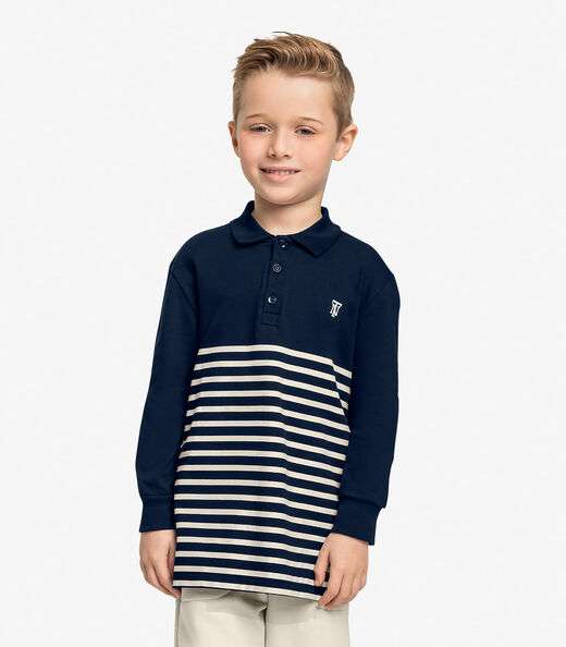 Polo Infantil Masculino Trick Nick Azul