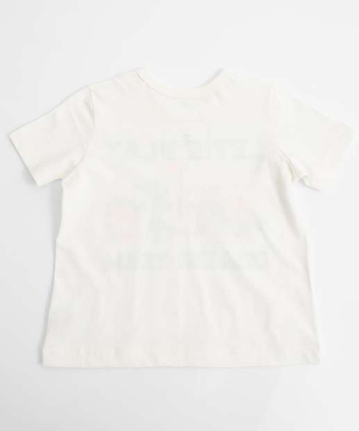 Camiseta Infantil Animais MR Tam 1 a 3 Off White