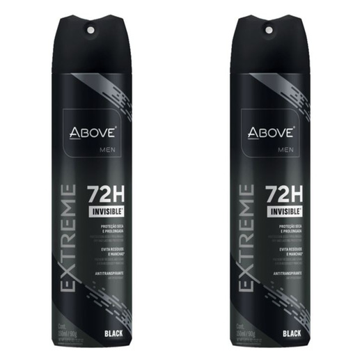 Image_Kit c/2 Unidades de Desodorante Aerosol Above 72H 150ml Extreme Black