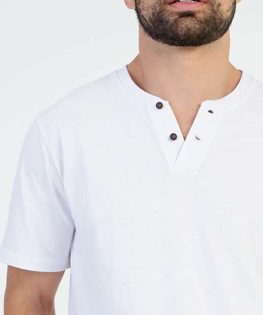 Camiseta Masculina Gola Padre Manga Curta MR