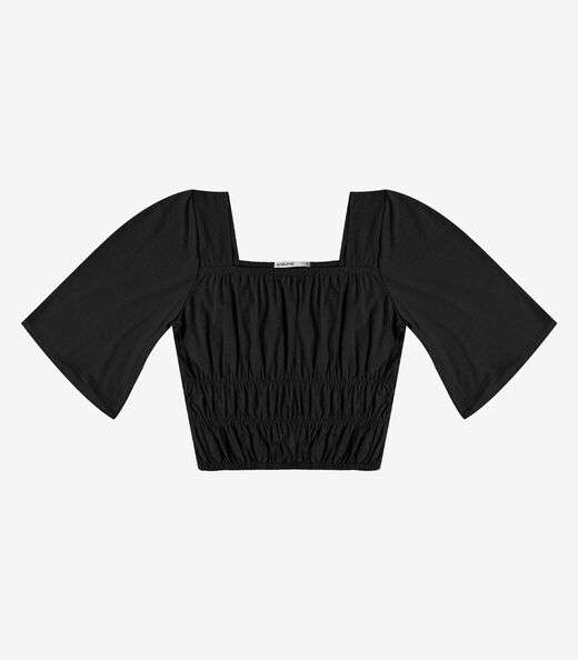 Image_Blusa Cropped Feminina com Manga Ampla Endless Preto