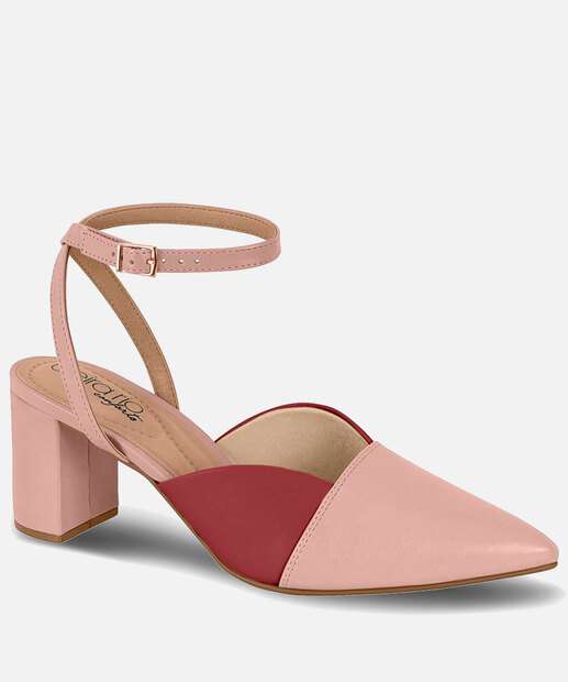 Scarpin Feminino Slingback Salto Grosso Beira Rio