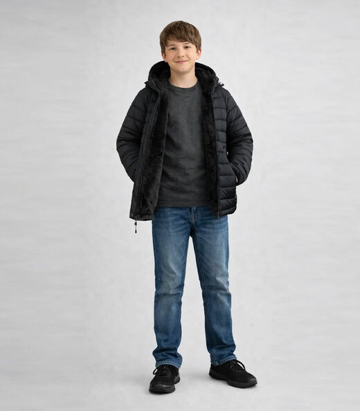 Jaqueta Juvenil Masculino Peluciado Sea Surf Preto