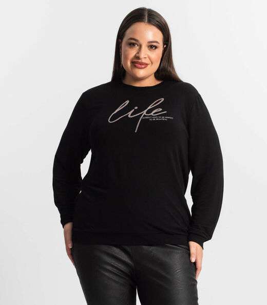 Image_Blusão Feminino Plus Size Secret Glam Preto