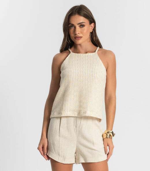 Image_Blusa De Alça Em Tricot Endless Bege
