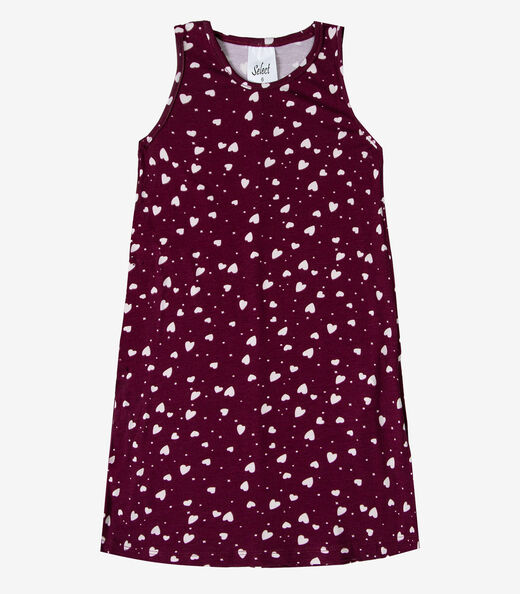 Vestido Infantil Feminino Estampado Select Vermelho