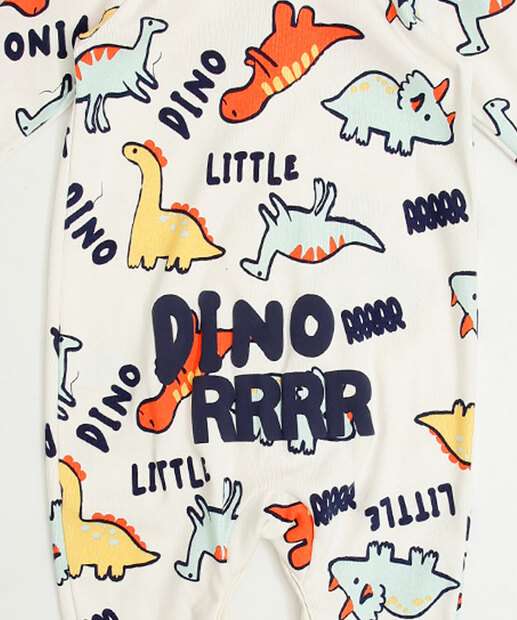 Macacão Infantil Bebê Dino Marisa Tam 0 a 12 Meses