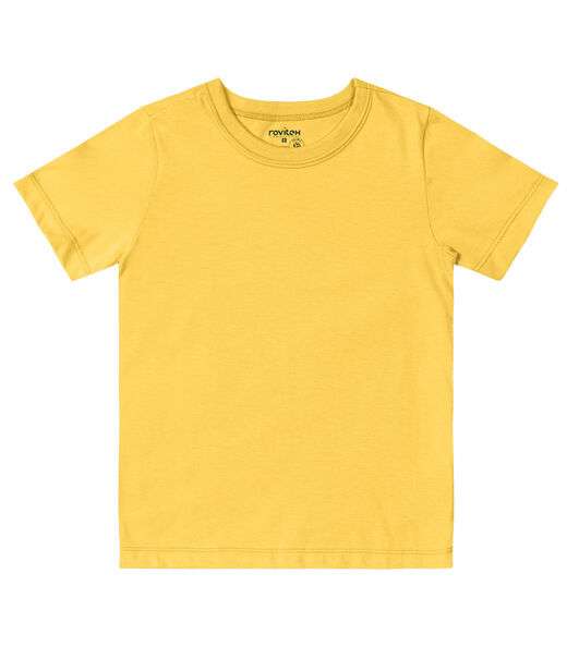 Camiseta Infantil Masculina Básica Rovitex Kids Amarelo