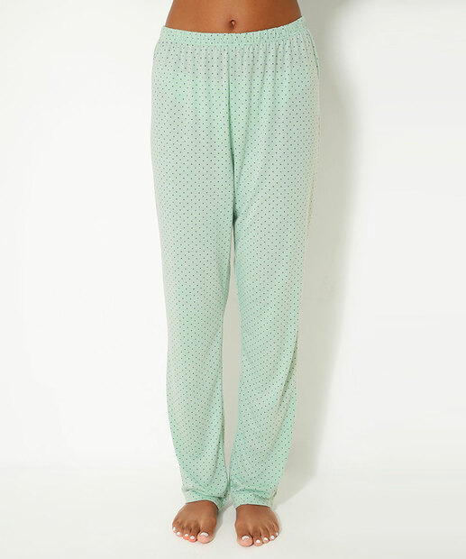 Pijama Feminino Estampa Poá Manga Longa Marisa