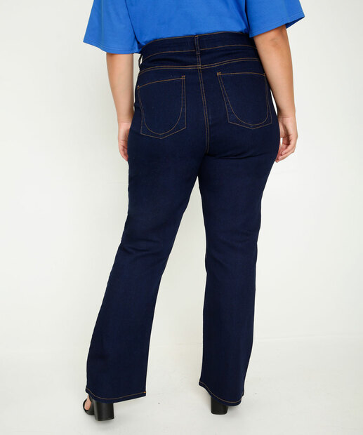 Calça Plus Size Feminina Jeans Flare Marisa
