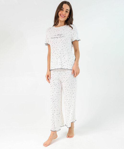 Image_Pijama Feminino Capri Estampa Poá Marisa Off White