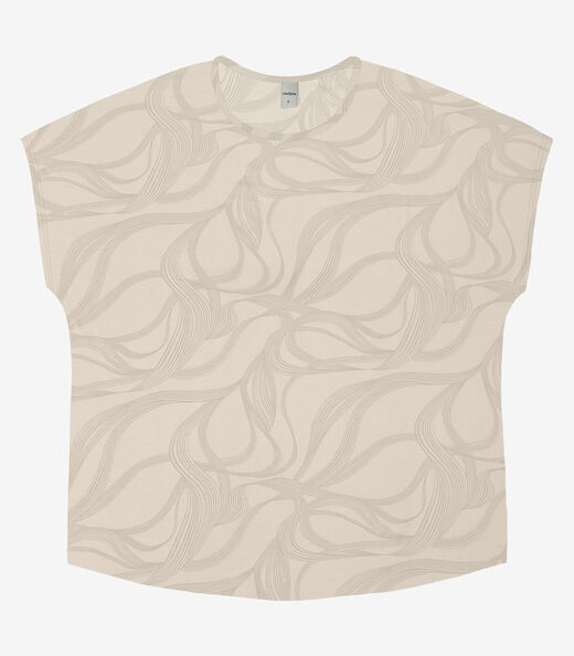 Blusa Feminina em Viscotorcion Rovitex Bege