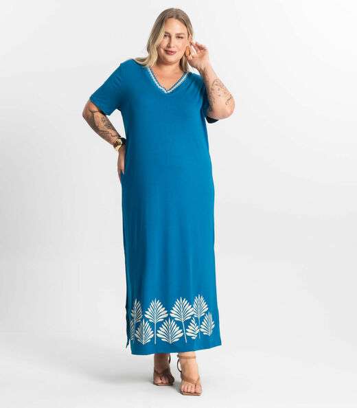 Vestido Super Midi Plus Size Secret Glam