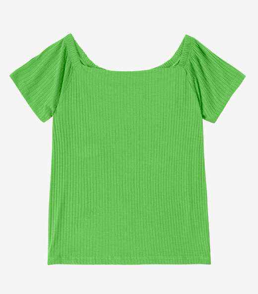 Blusa Feminina Canelada Infinita Cor Verde