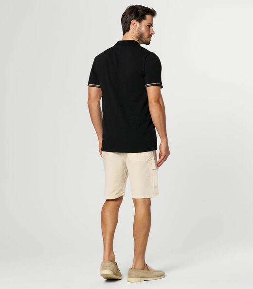 Bermuda Masculina Sarja Com Bolsos Cargo  Shift Cinza