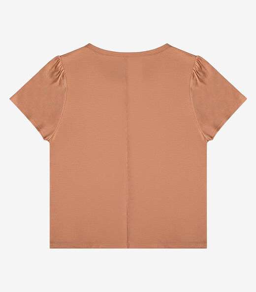 Blusa Feminina Em Visco Tricot Infinita Cor Marrom