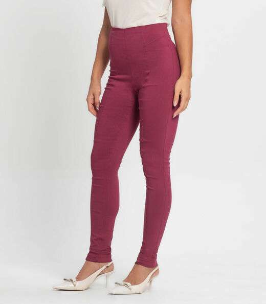 Legging Feminina Em Bengaline Endless Rosa