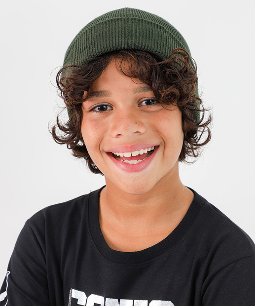 Image_Touca Infantil Tricô Básico Marisa Tam 4 a 8 Verde