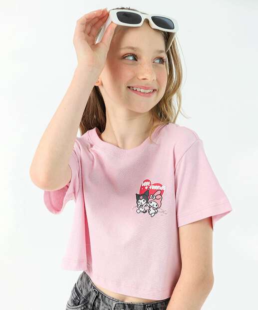 Image_Blusa Juvenil Hello Kitty Sanrio Tam 10 a 16 Rosa