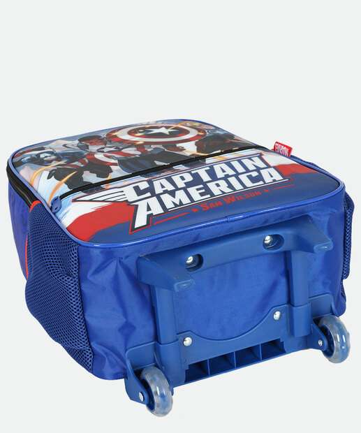 Mochila Mala Com Rodas Infantil Vingadores Marvel