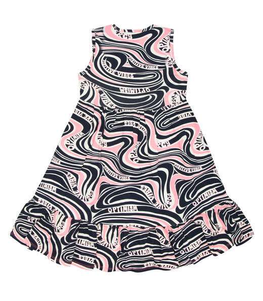 Vestido Infantil Estampado Infinita Cor Rosa