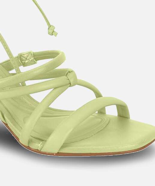 Sandália Salto Grosso Feminina Amarração Beira Rio 