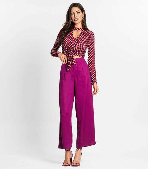 Blusa Feminina Manga Longa Em Viscose Endless Laranja