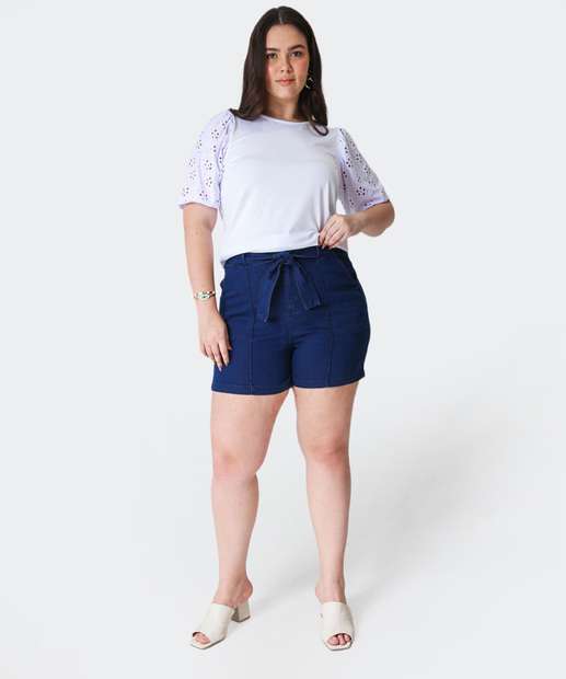 Image_Shorts Plus Size Feminino Jeans Marisa