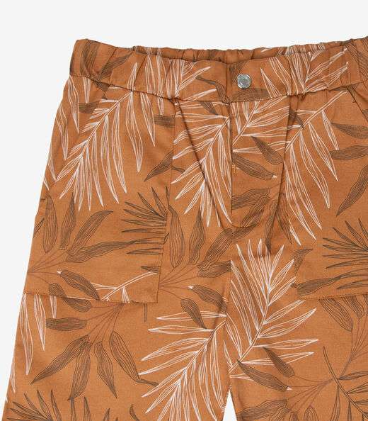 Bermuda Masculina Infantil Sarja Trick Nick Marrom