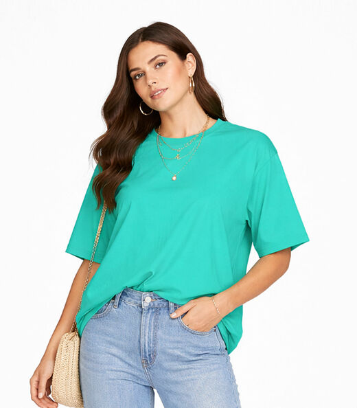 Image_Blusa Feminina Com Mangas Amplas Infinita Cor Verde