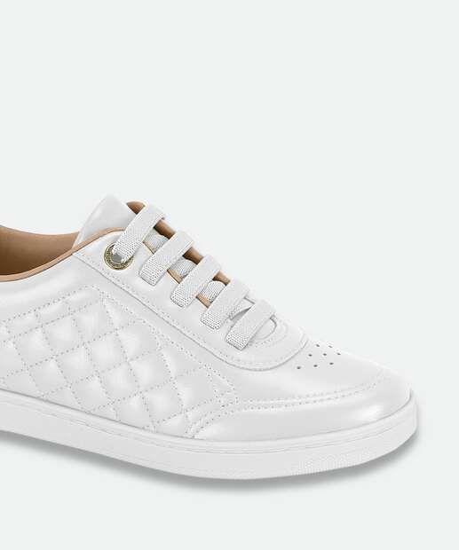 Tênis Casual Feminino Recorte Modare Branco