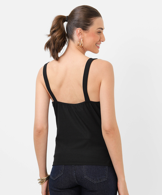 Blusa Regata Feminina Degagê Marisa Preto