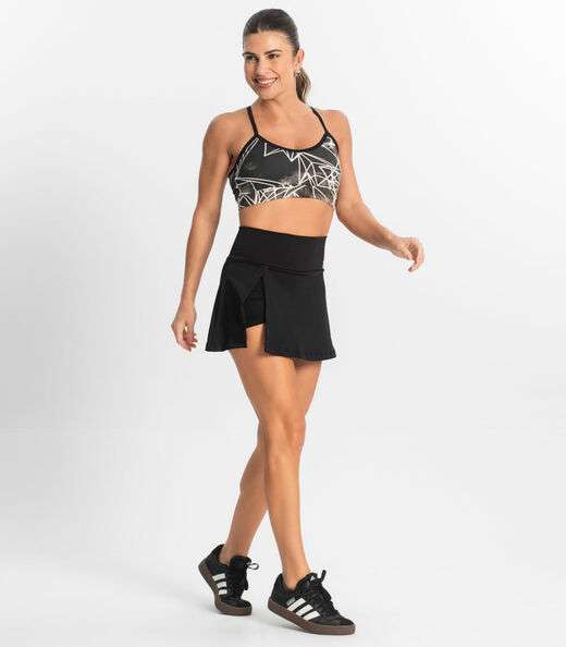 Shorts Saia Feminino FTK Fitness Preto
