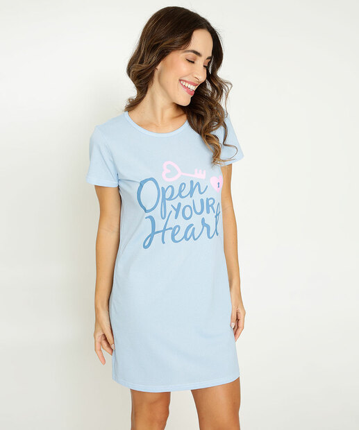 Camisola Estampa Frase Manga Curta Marisa