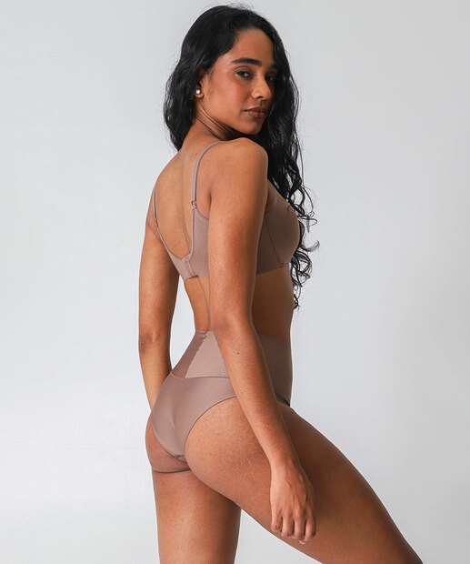 Sutiã Sem Aro Com Bojo DelRio Marrom