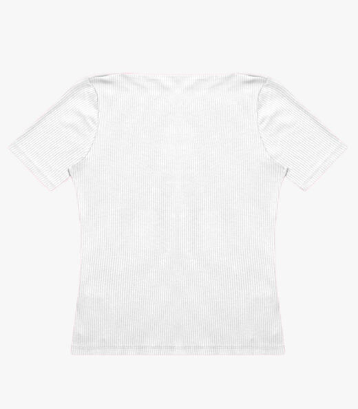 Image_Blusa Feminina Decote Canoa Básica Ribana Rovitex Branco