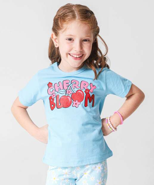 Image_Camiseta Infantil Estampa Cereja Marisa Tam 4 a 10 Azul