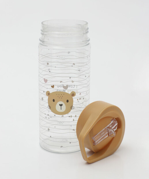 Garrafa Squeeze Estampa Urso Marisa 500ML Marrom