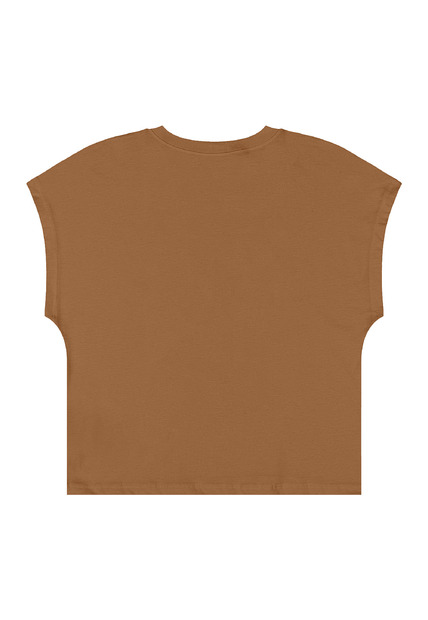 Blusa em Algodão Juvenil Sem Manga Gloss