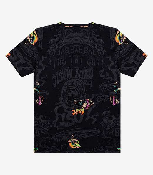 Camiseta Masculina Estampada Select Preto