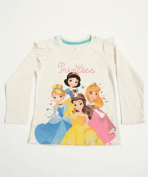 Conjunto Infantil Estampa Princesas Disney Tam 1 a 4
