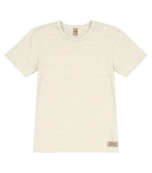 Camiseta Infantil Masculina  Meia Malha Trick Nick Bege
