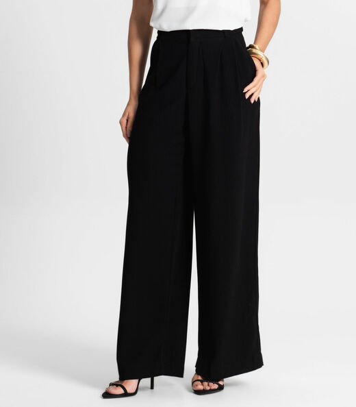 Calça Pantalona Feminina Endless Preto