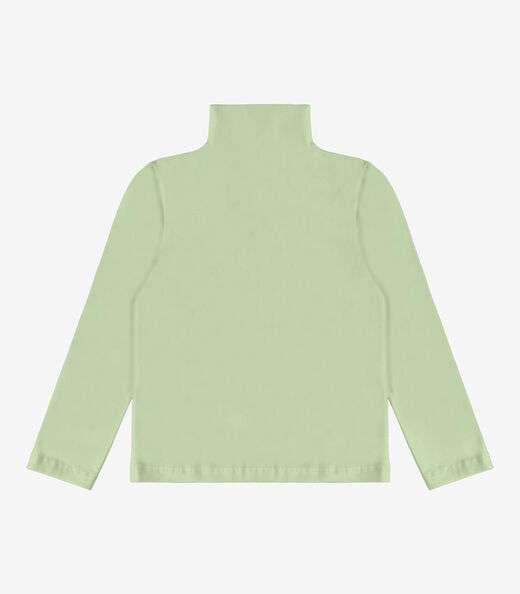 Blusa Manga Longa Infantil Gola Alta Rovitex Kids Verde