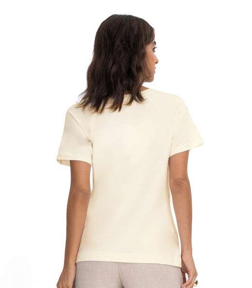 Blusa Strass Feminina Viscotorcion Endless Bege