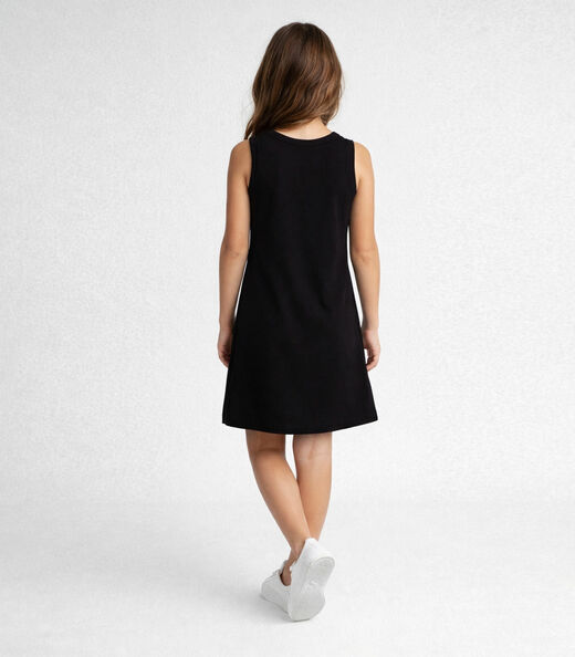 Vestido Infantil Com Estampa Localizada Select Preto