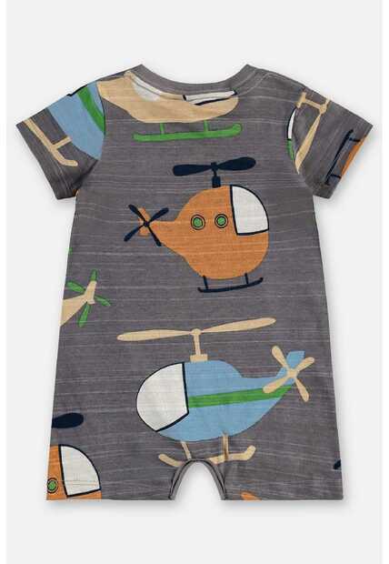 Macaquinho Estampado para Bebê Menino Up Baby