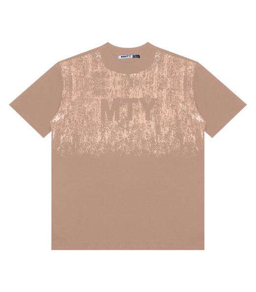 T - Shirt Juvenil Feminina Minty Marrom